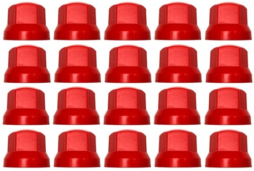 20x rot radmutterkappen - 20x, schutz