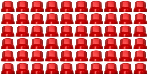 60x rot radmutterkappen schutz - rot,