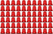 60x Rot Radmutterkappen Schutz