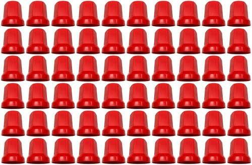 60x rot radmutterkappen schutz - 60x,