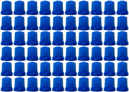 60x blau radmutterkappen - 60x,
